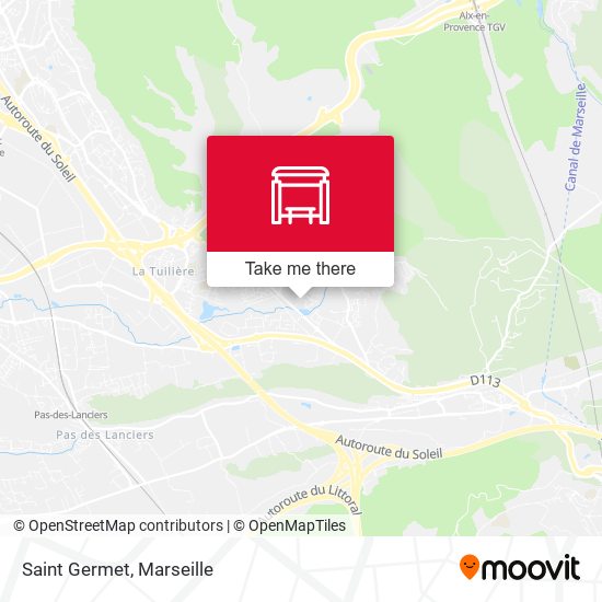 Saint Germet map