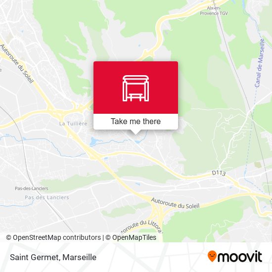 Saint Germet map