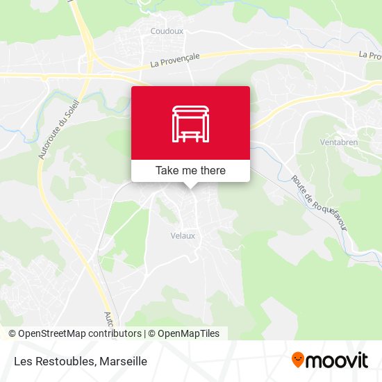 Les Restoubles map