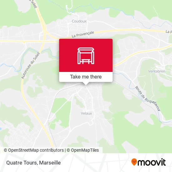 Quatre Tours map