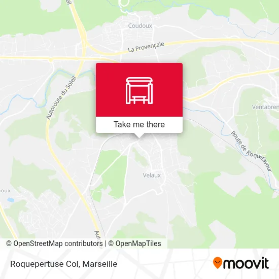 Roquepertuse Col map