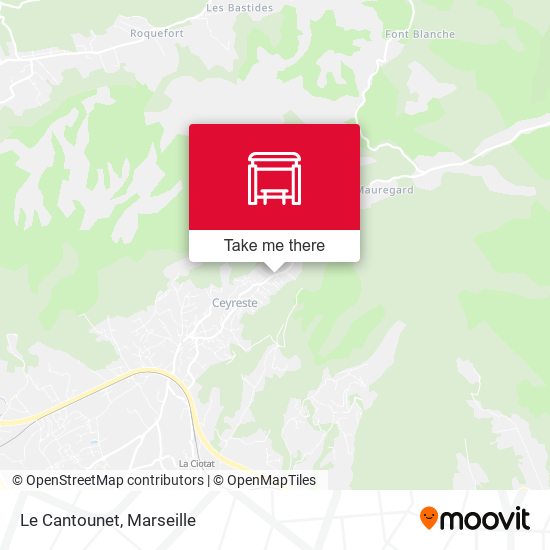 Le Cantounet map