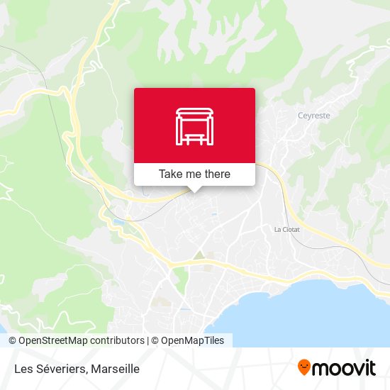 Les Séveriers map