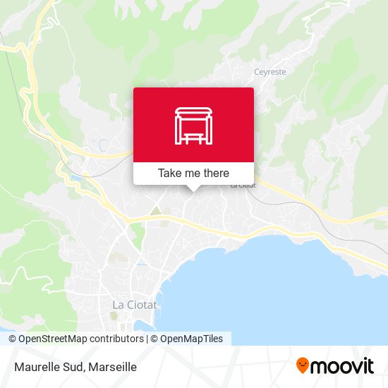Maurelle Sud map