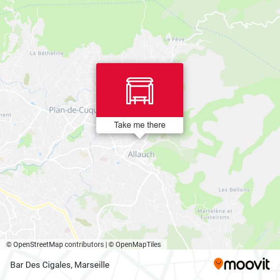 Bar Des Cigales map