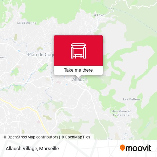 Allauch Village map