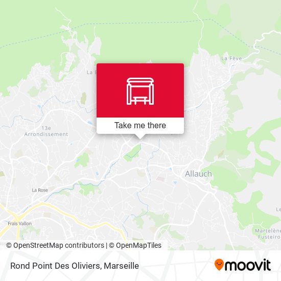 Rond Point Des Oliviers map