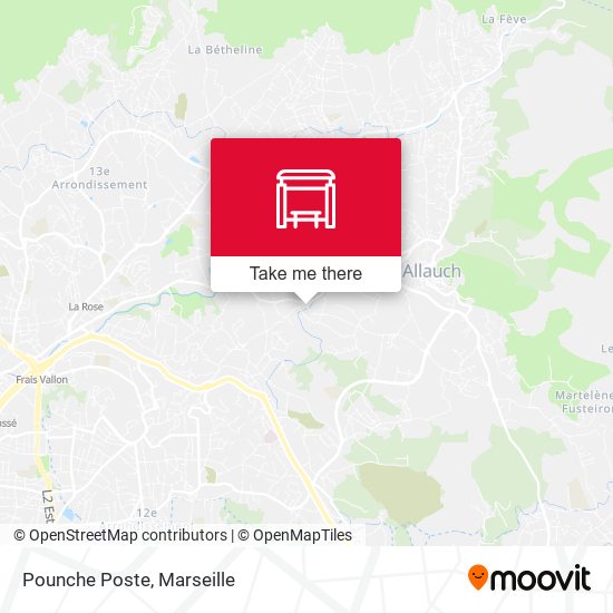 Pounche Poste map
