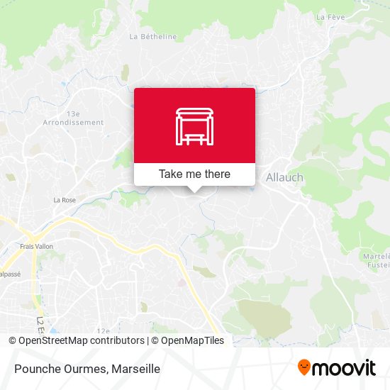 Pounche Ourmes map
