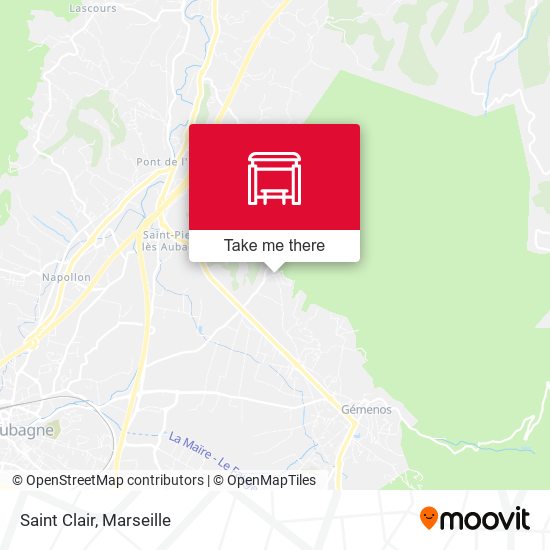 Saint Clair map