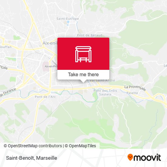 Saint-Benoît map