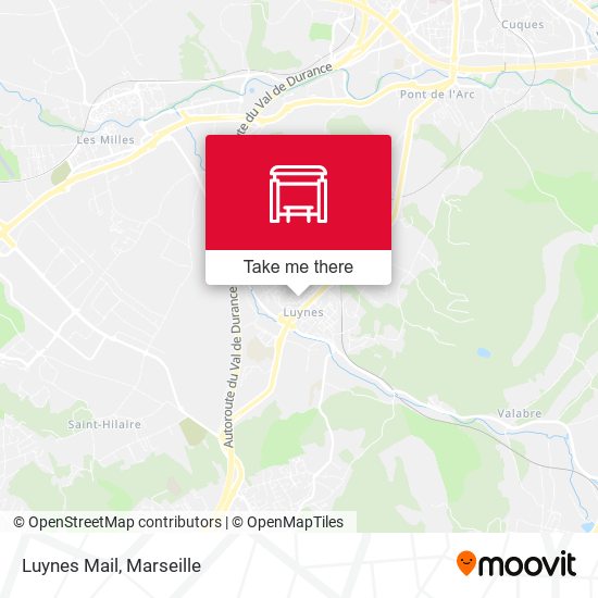 Luynes Mail map