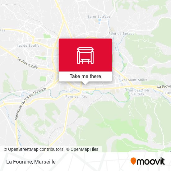 La Fourane map