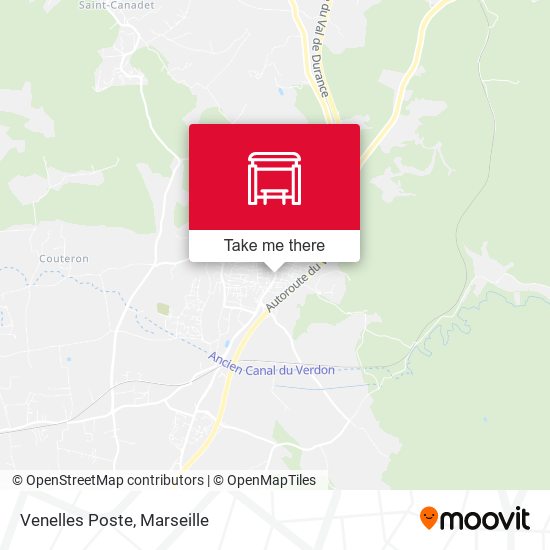 Venelles Poste map