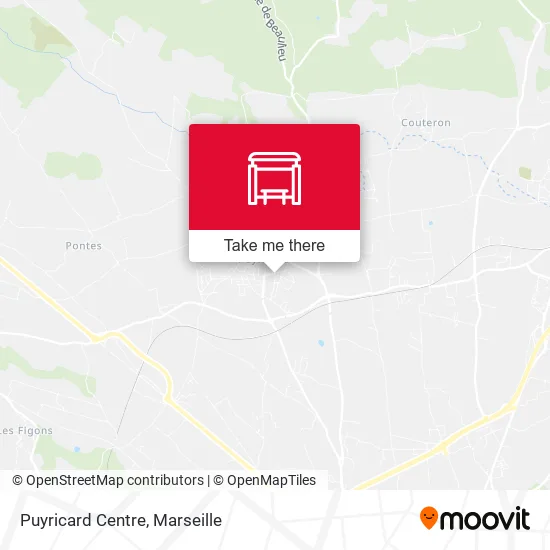 Puyricard Centre map