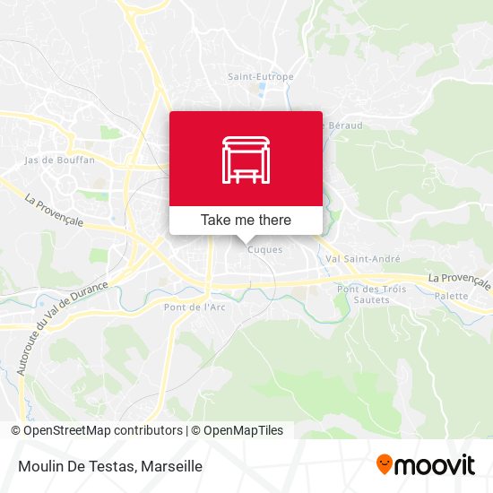 Moulin De Testas map