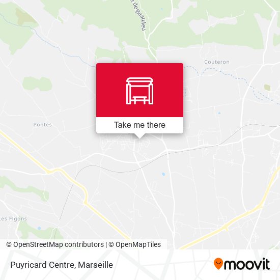 Puyricard Centre map