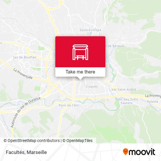 Facultés map