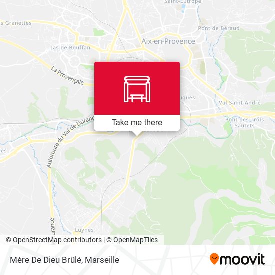 Mère De Dieu Brûlé map