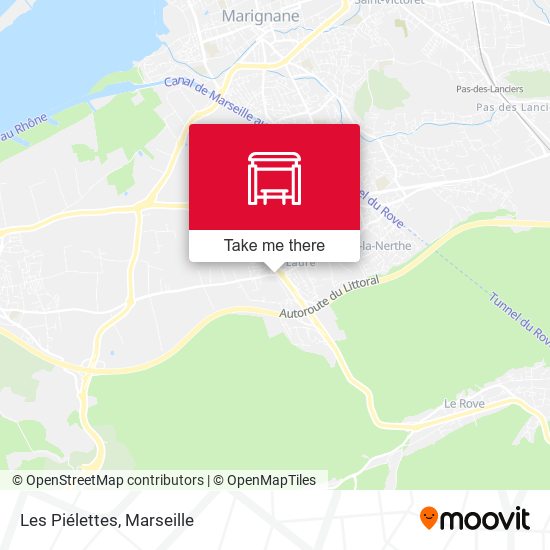 Les Piélettes map