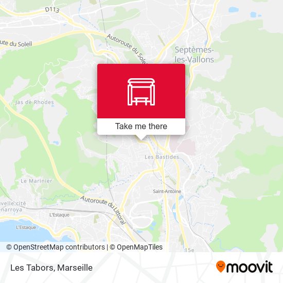 Les Tabors map