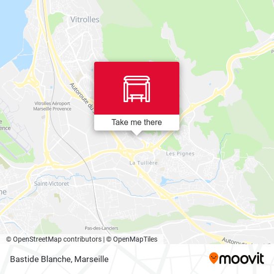 Bastide Blanche map
