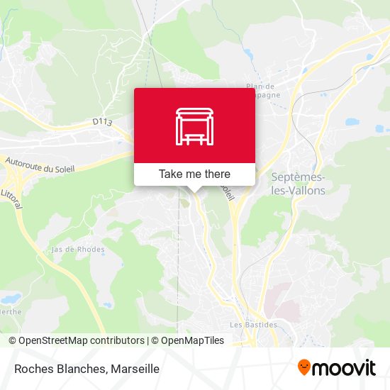 Roches Blanches map