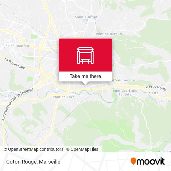 Coton Rouge map