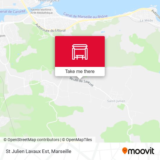 St Julien Lavaux Est map