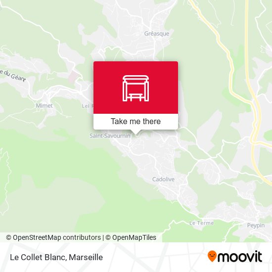 Le Collet Blanc map