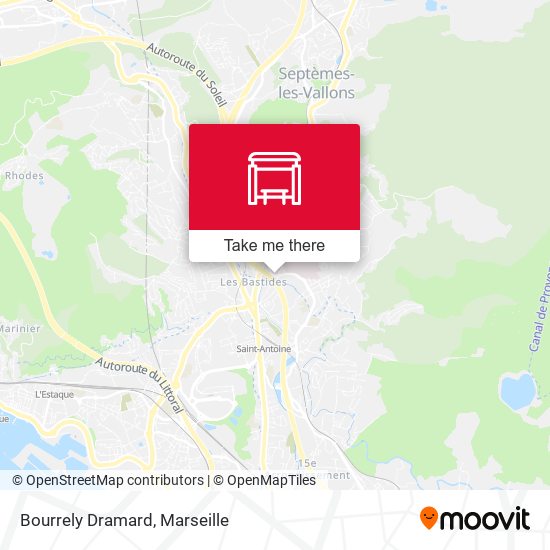 Bourrely Dramard map