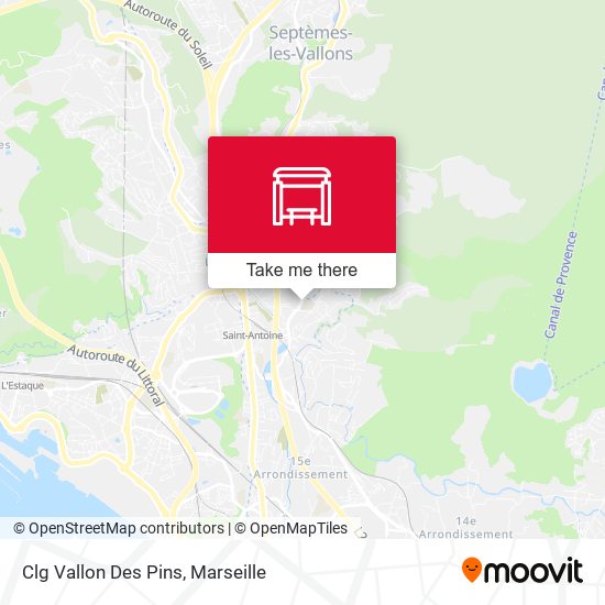 Clg Vallon Des Pins map