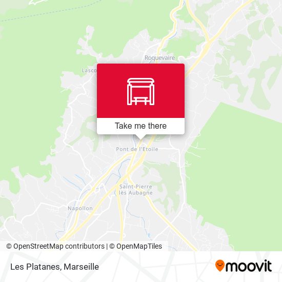 Les Platanes map