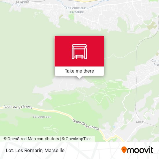 Lot. Les Romarin map