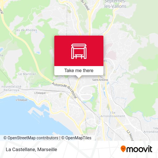La Castellane map
