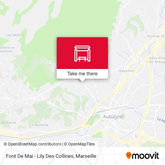 Font De Mai - Lily Des Collines map