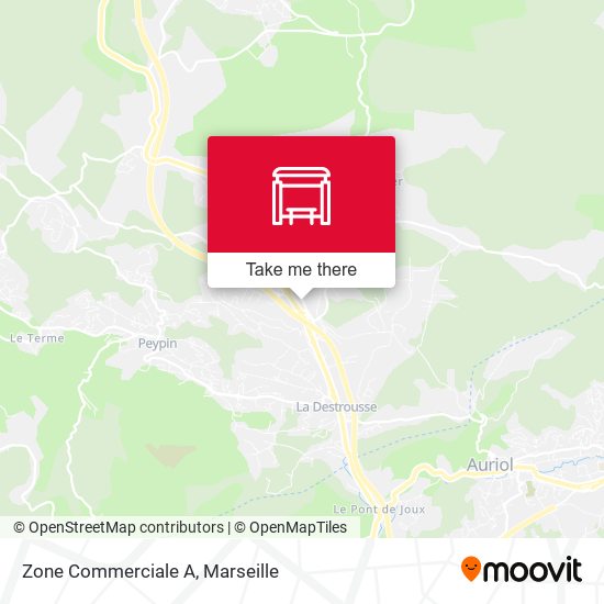 Zone Commerciale A map