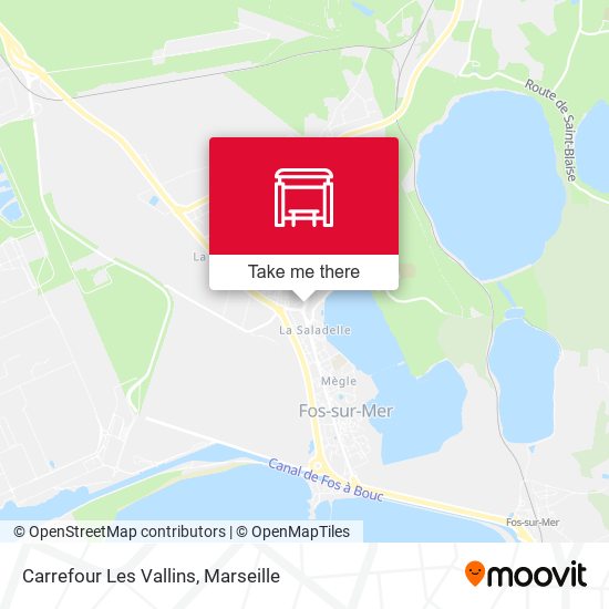 Carrefour Les Vallins map