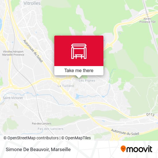 Simone De Beauvoir map