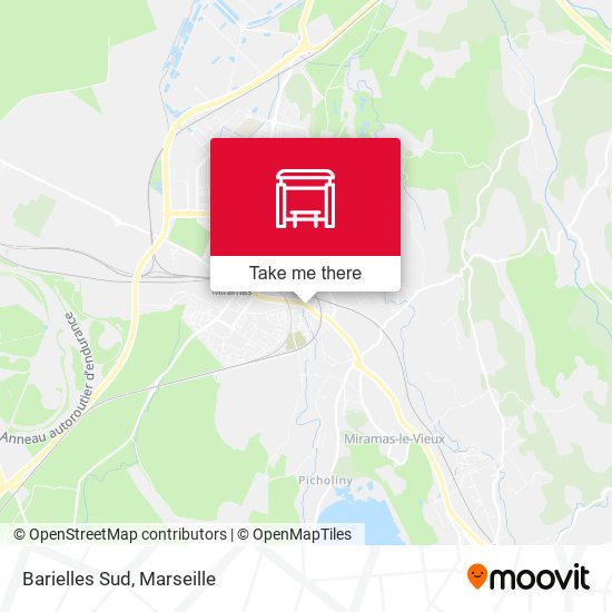 Barielles Sud map