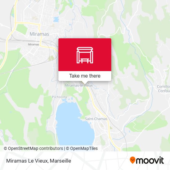 Miramas Le Vieux map