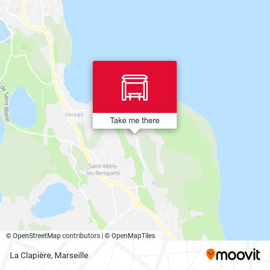 La Clapière map