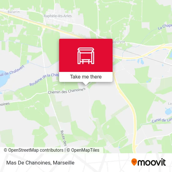 Mas De Chanoines map