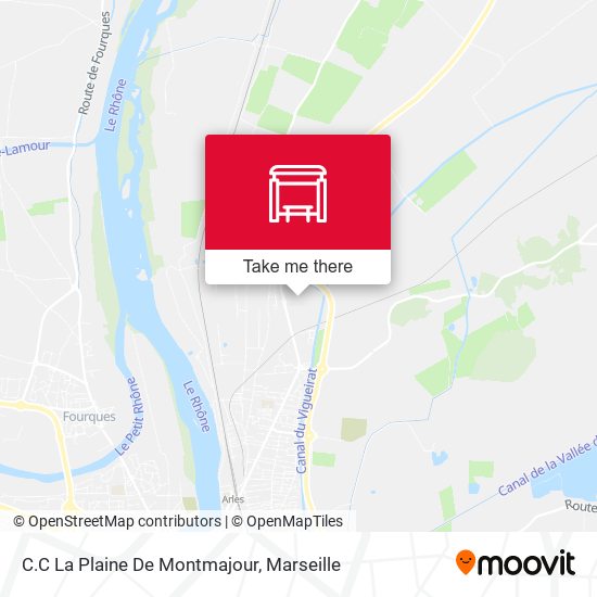 C.C La Plaine De Montmajour map