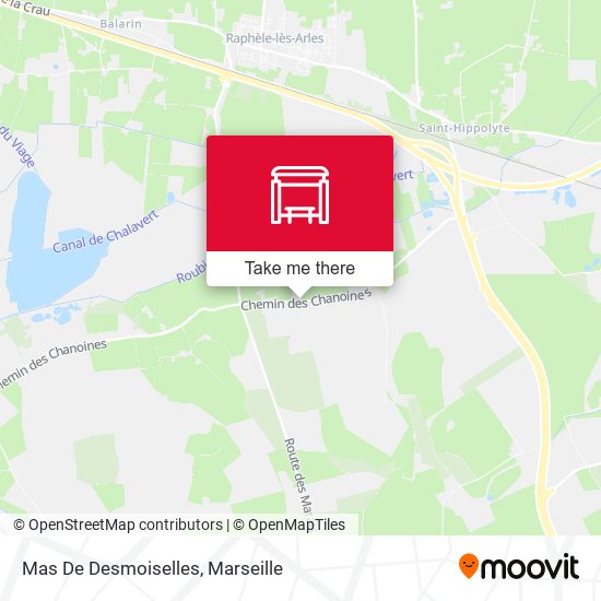 Mas De Desmoiselles map