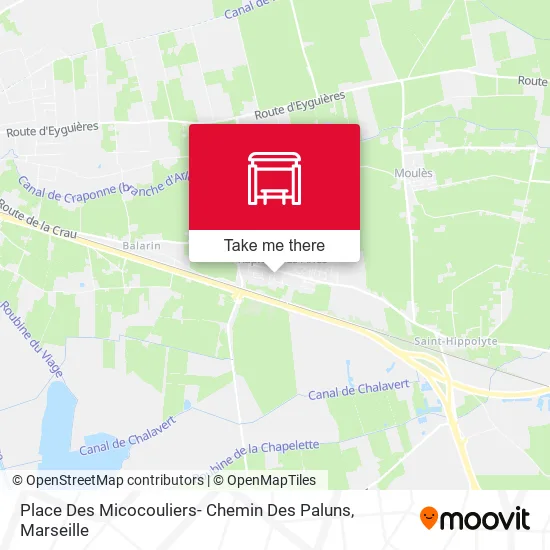 Place Des Micocouliers- Chemin Des Paluns map