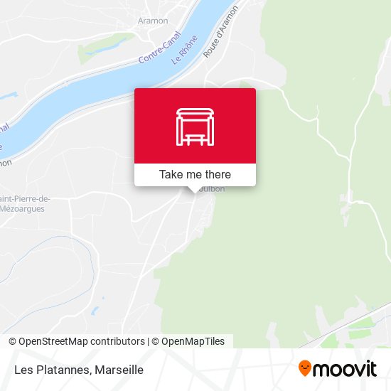 Les Platannes map