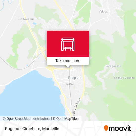 Rognac - Cimetiere map