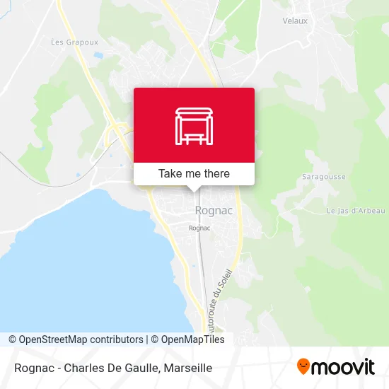 Rognac - Charles De Gaulle map