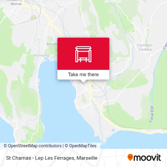 St Chamas - Lep Les Ferrages map